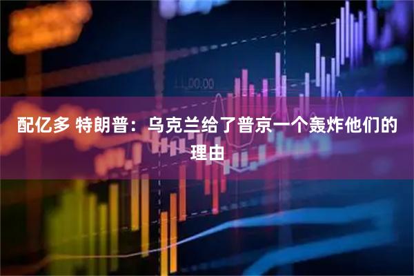 配亿多 特朗普：乌克兰给了普京一个轰炸他们的理由