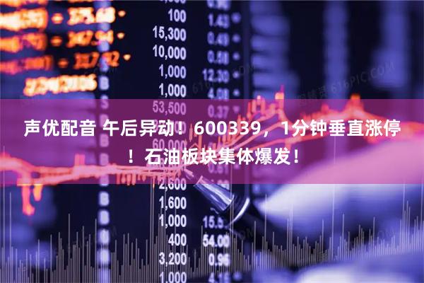 声优配音 午后异动！600339，1分钟垂直涨停！石油板块集体爆发！